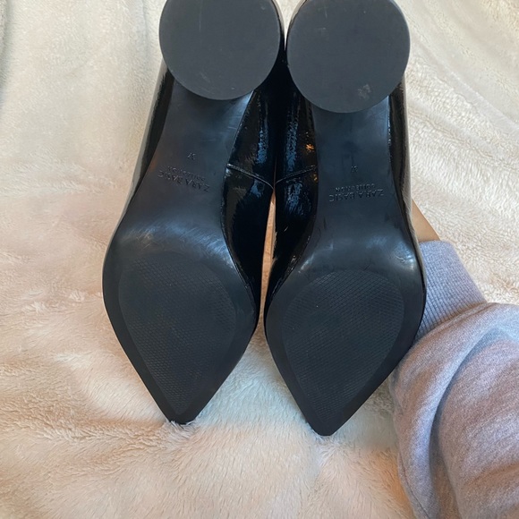 Zara Mid Heel Block Pumps - Picture 7 of 7